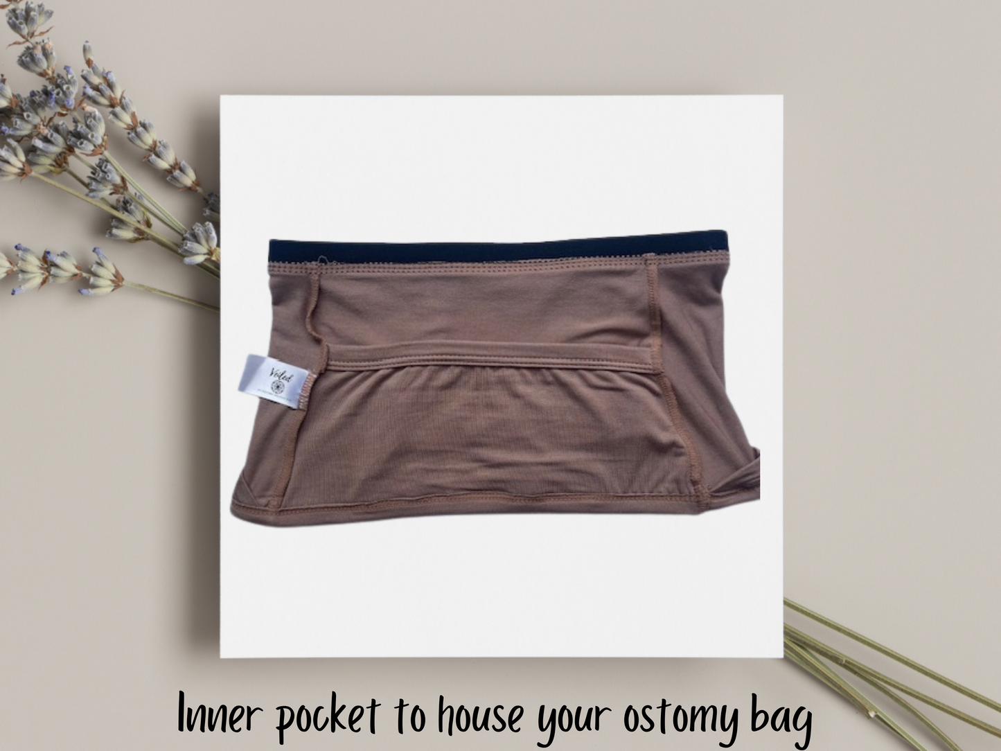 Veiled Womens Ostomy Underwear and Ostomy Band, Wicking